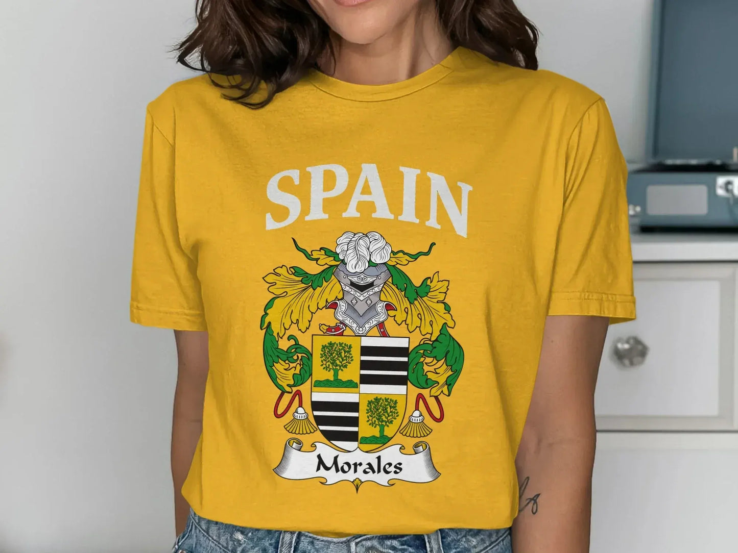 Spain Morales Family Crest Graphic Tee product