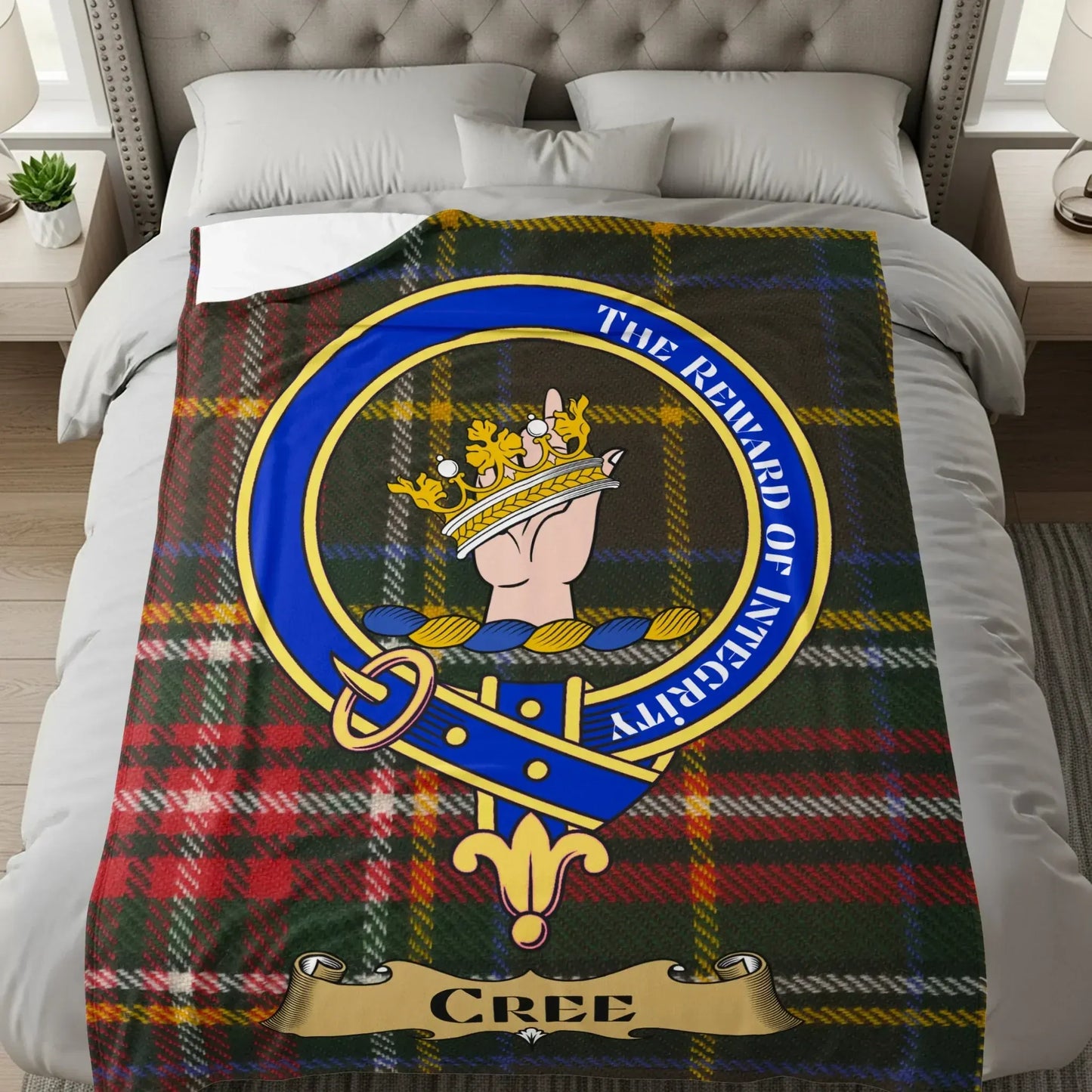 The Reward of Integrity Cree Clan Crest Blanket product
