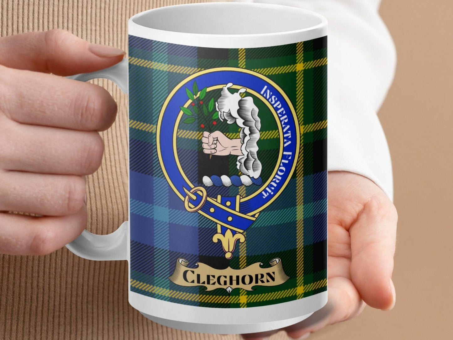 Cleghorn Tartan Pattern Coffee Mug product