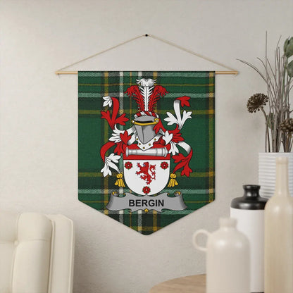Bergin Family Crest Wall Hanging Decor Product