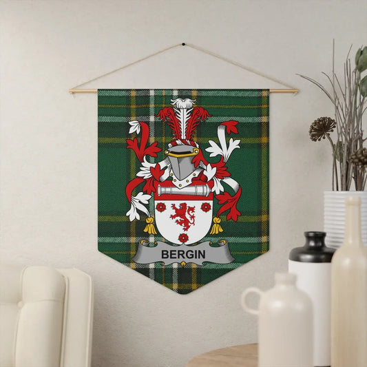 Bergin Family Crest Wall Hanging Decor Product