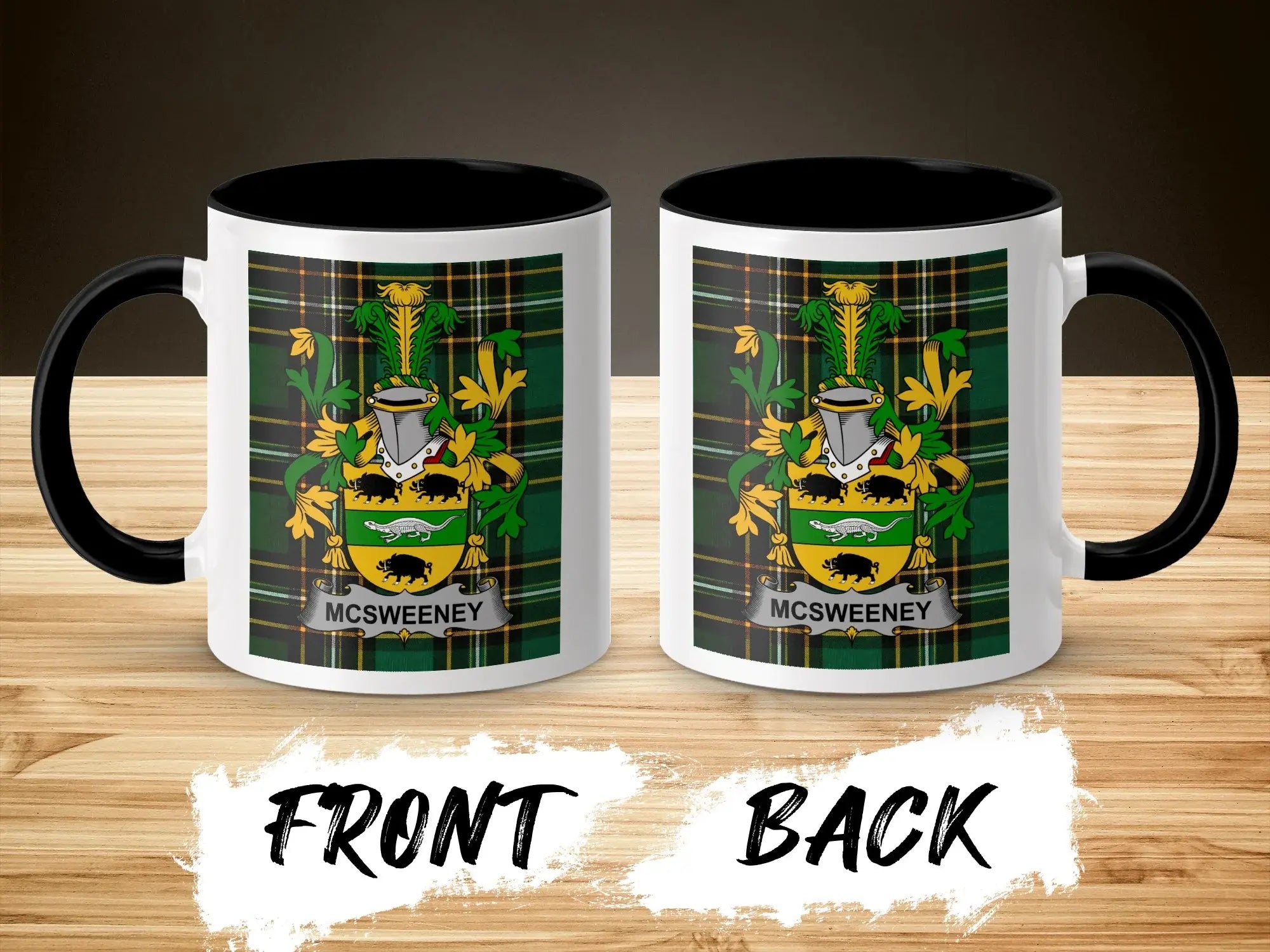 McSweeney Irish National Tartan ceramic accent mug