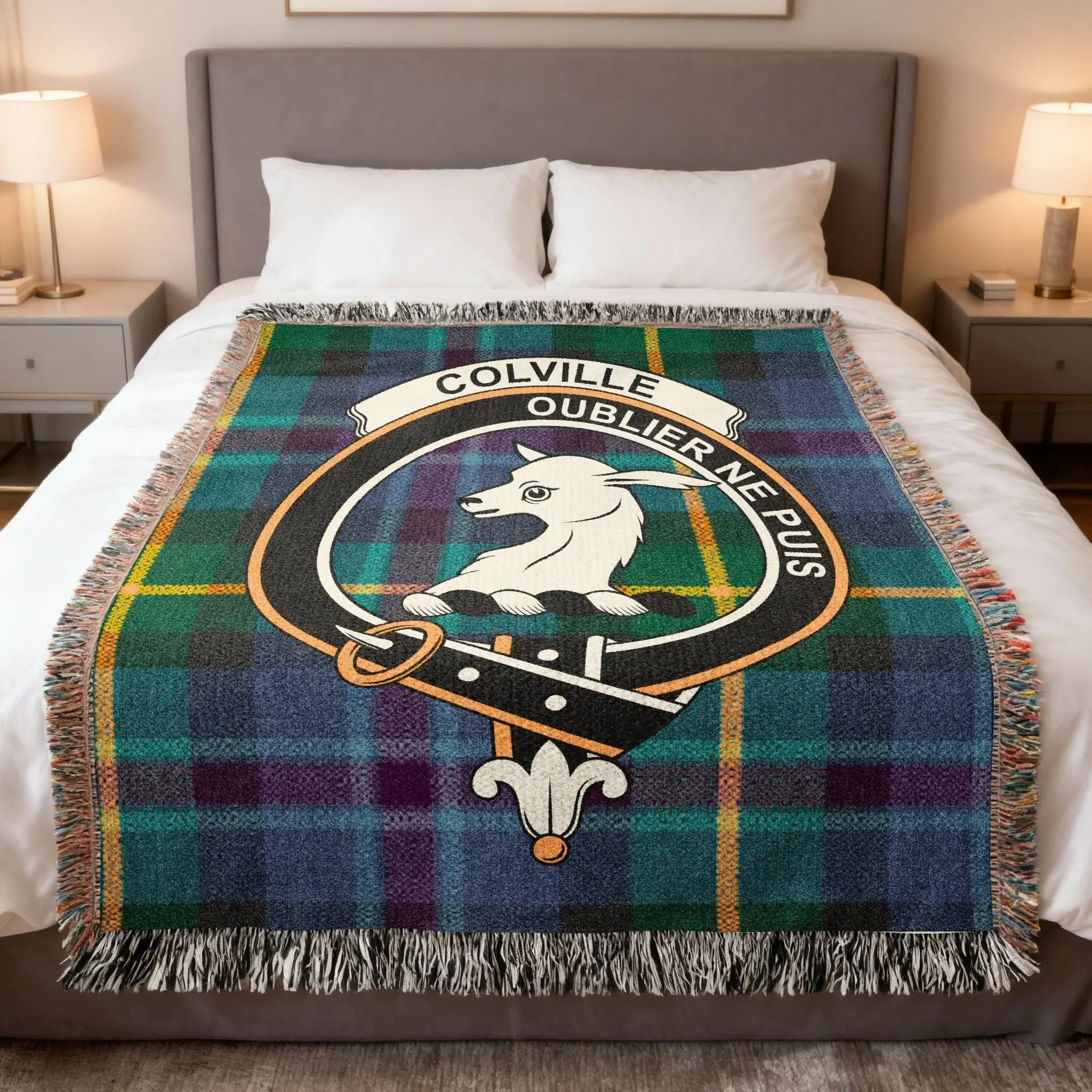 Colville Oublier Ne Puis Tartan Plaid Blanket