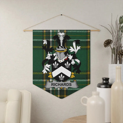 Personalized Family Crest Tartan Wall Hanging product