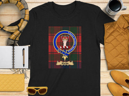 Reid Clan Crest Scottish Tartan T-Shirt - Celtic Ancestry Gifts