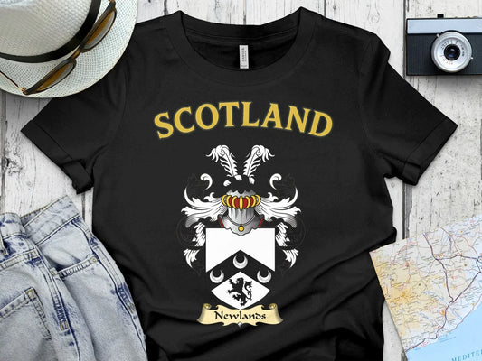 Scotland Newlands Crest Black Graphic T-Shirt product