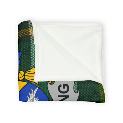 Cozy Colorful Crest Design Soft Warm Blanket Product