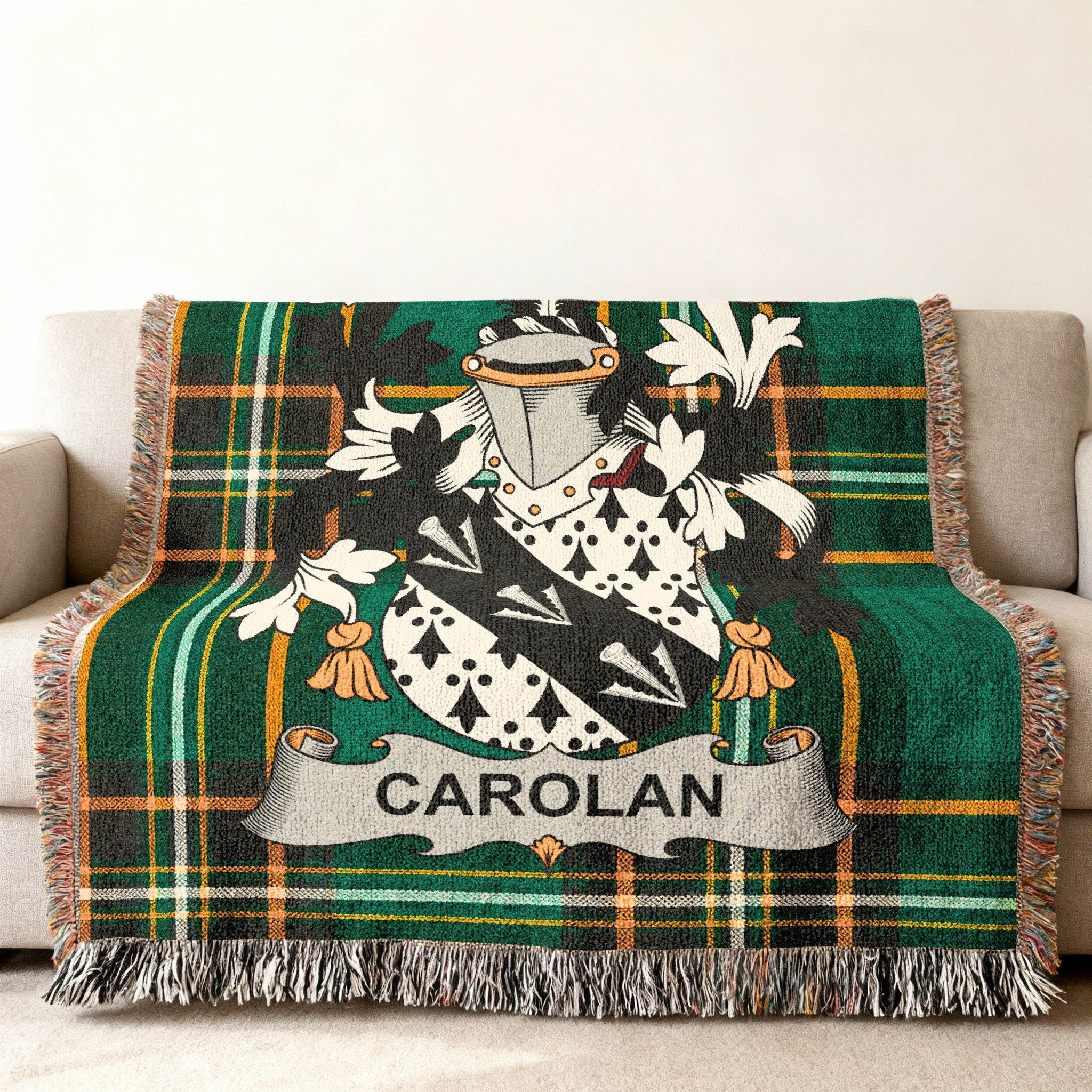 Carolan Crest Plaid Green Black Orange product type
