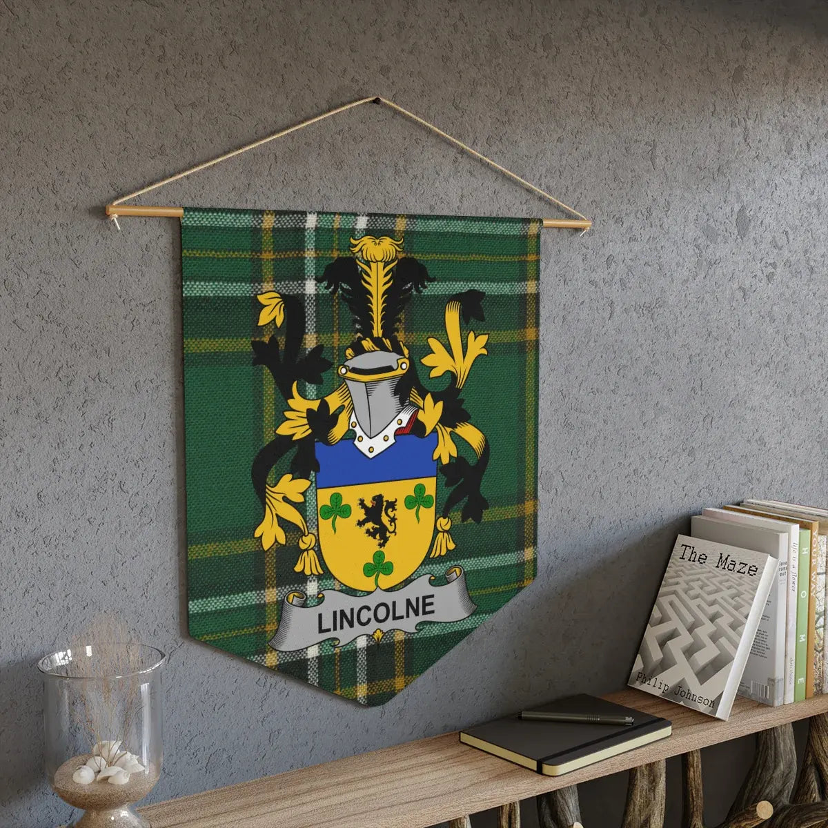 Lincoln Family Crest Wall Hanging product