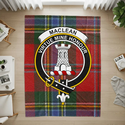 Maclean Tartan Design Virtue Mine Honour Custom Rug product