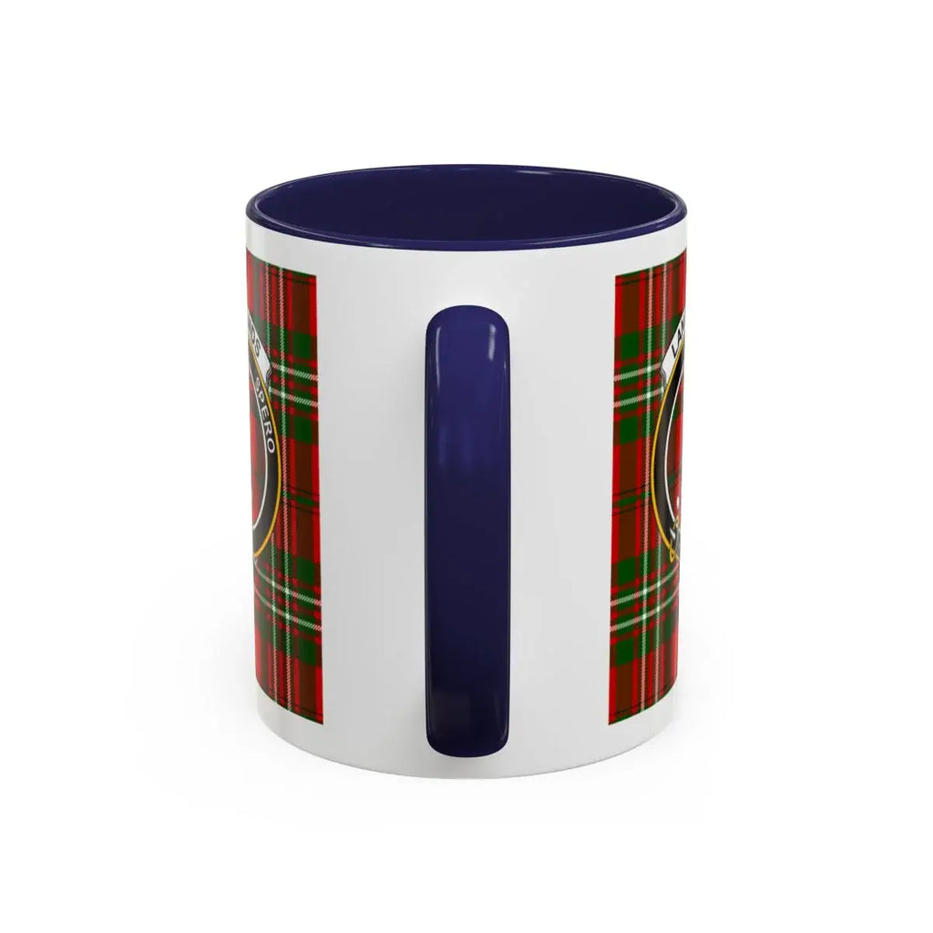 Tartan Plaid and Emblem Design Ceramic Mug