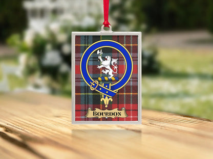 Crest Badge with Tartan Design Display Art product type