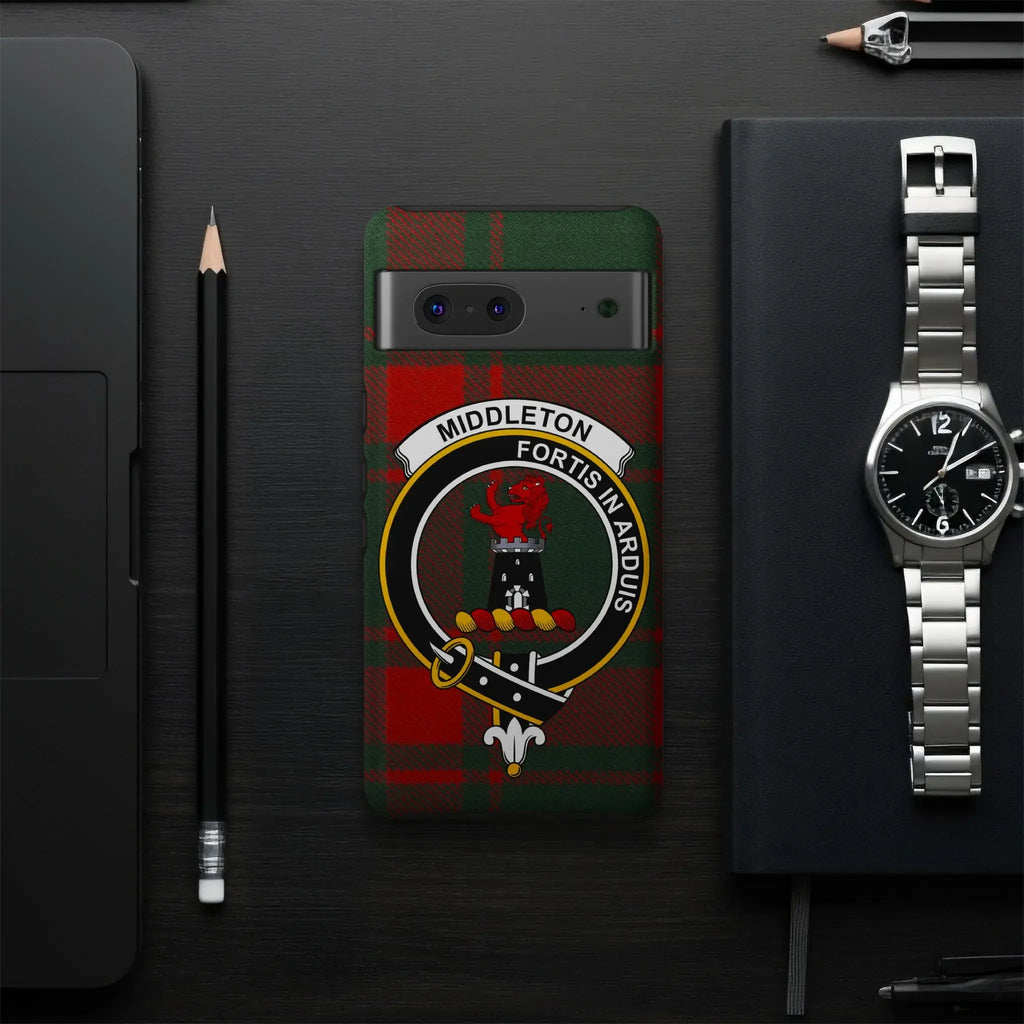 Middleton Crest Fortis In Arduis Pattern Phone Case