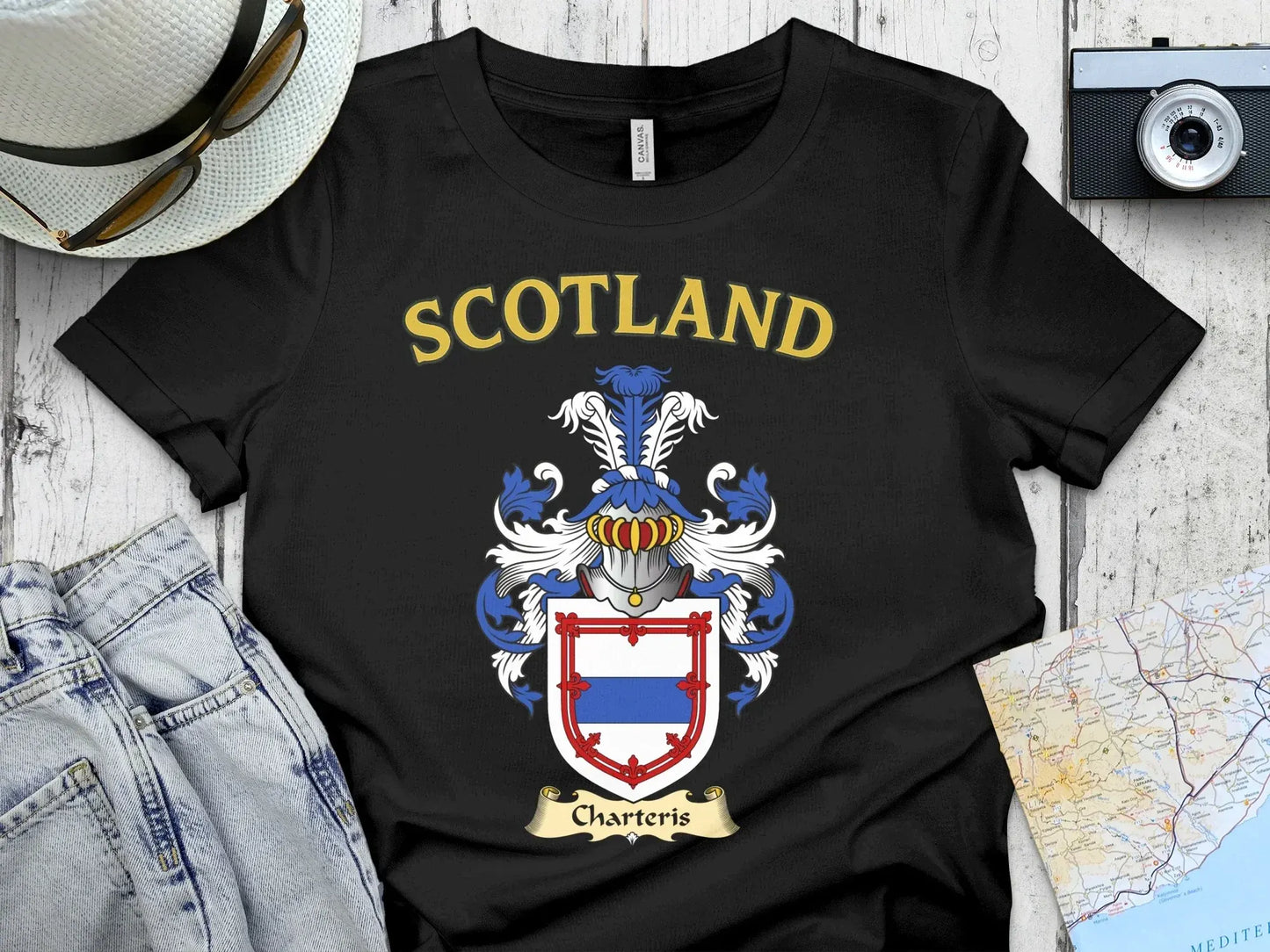 Scotland Charteris Coat of Arms T-Shirt product