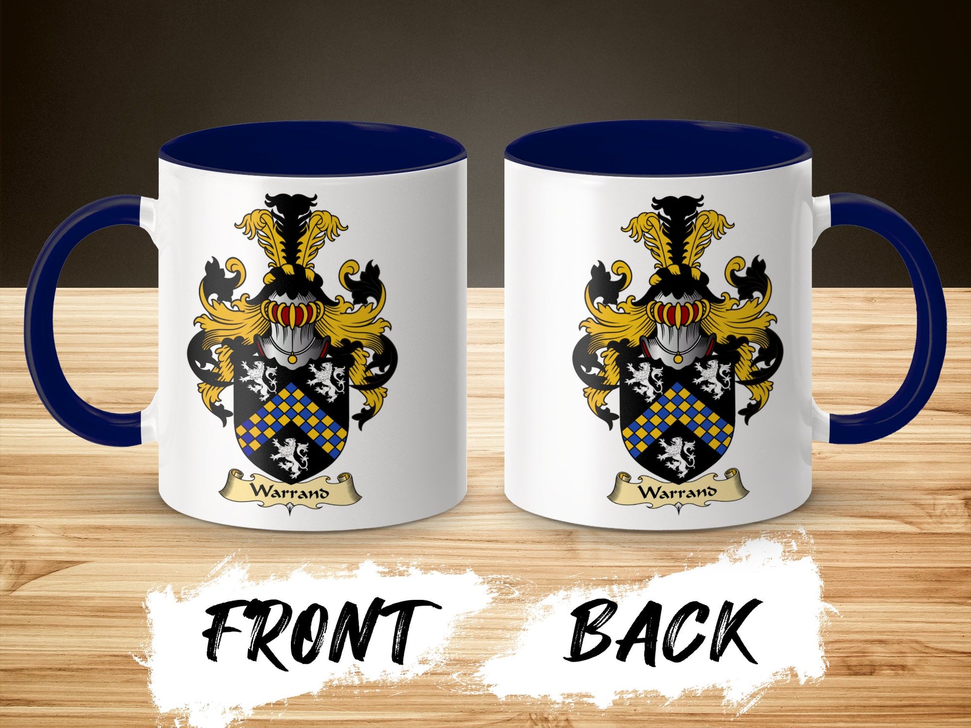 Clan Warrand Scottish Coat of Arms Mug - Living Stone Gifts