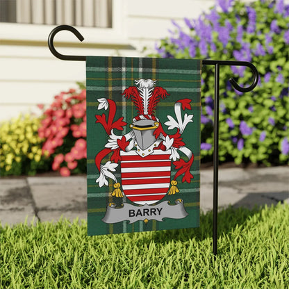 Barry Family Crest Garden Flag Product