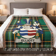 Elliott Irish Woven Blanket | Family Crest Tartan Throw