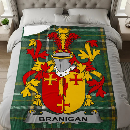 Custom Family Crest Branigan Blanket product