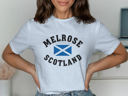 Melrose Scotland Flag Graphic Casual Wear T-Shirt product