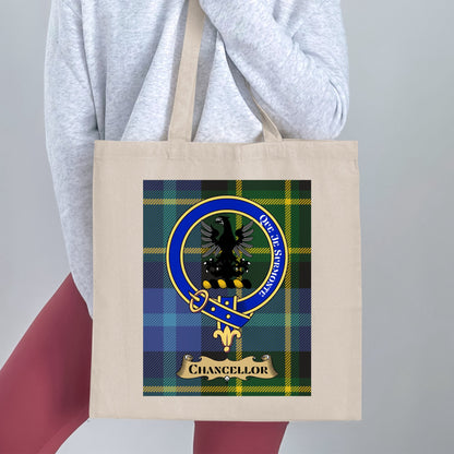 Chancellor Clan Scottish Tartan Tote Bag - Living Stone Gifts