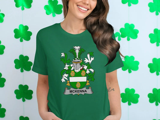 Coat of Arms McKenna Family Crest Design T-shirt product type