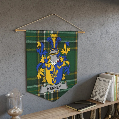 Kenney Family Crest Coat of Arms Display Banner product