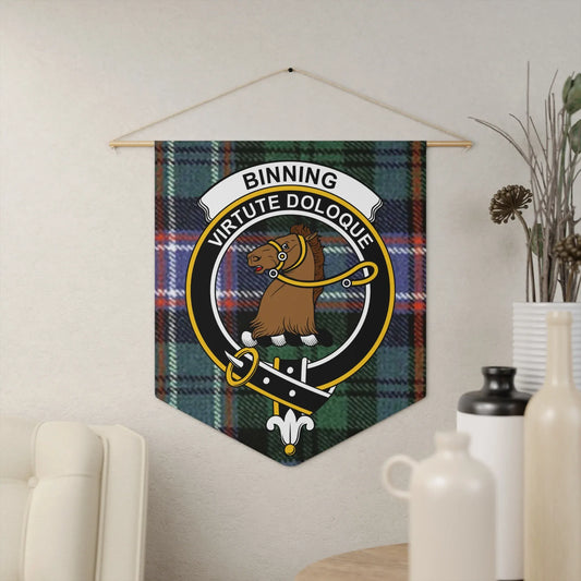 Proud Scottish Clan Binning Tartan Wall Banner product