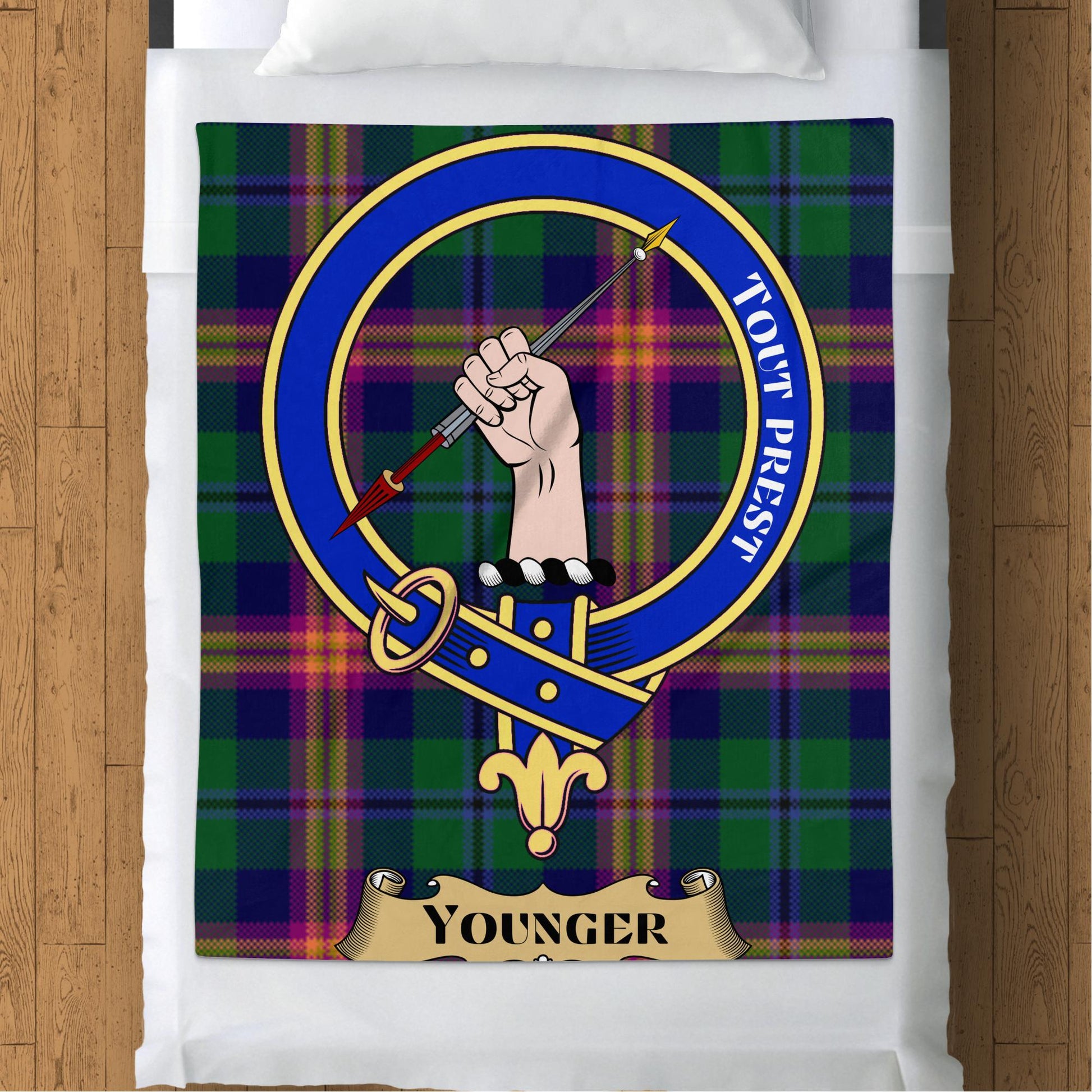 Scottish Clan Younger Tartan Throw Blanket - Living Stone Gifts