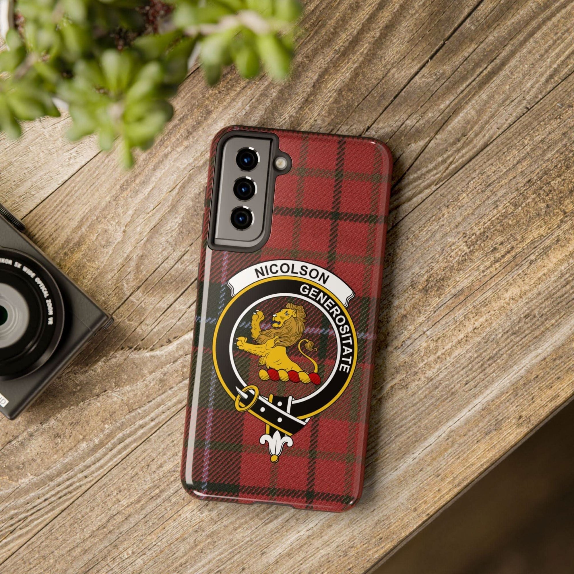 Nicolson Clan Scottish Tartan Cell Phone Case - Celtic Ancestry Gifts