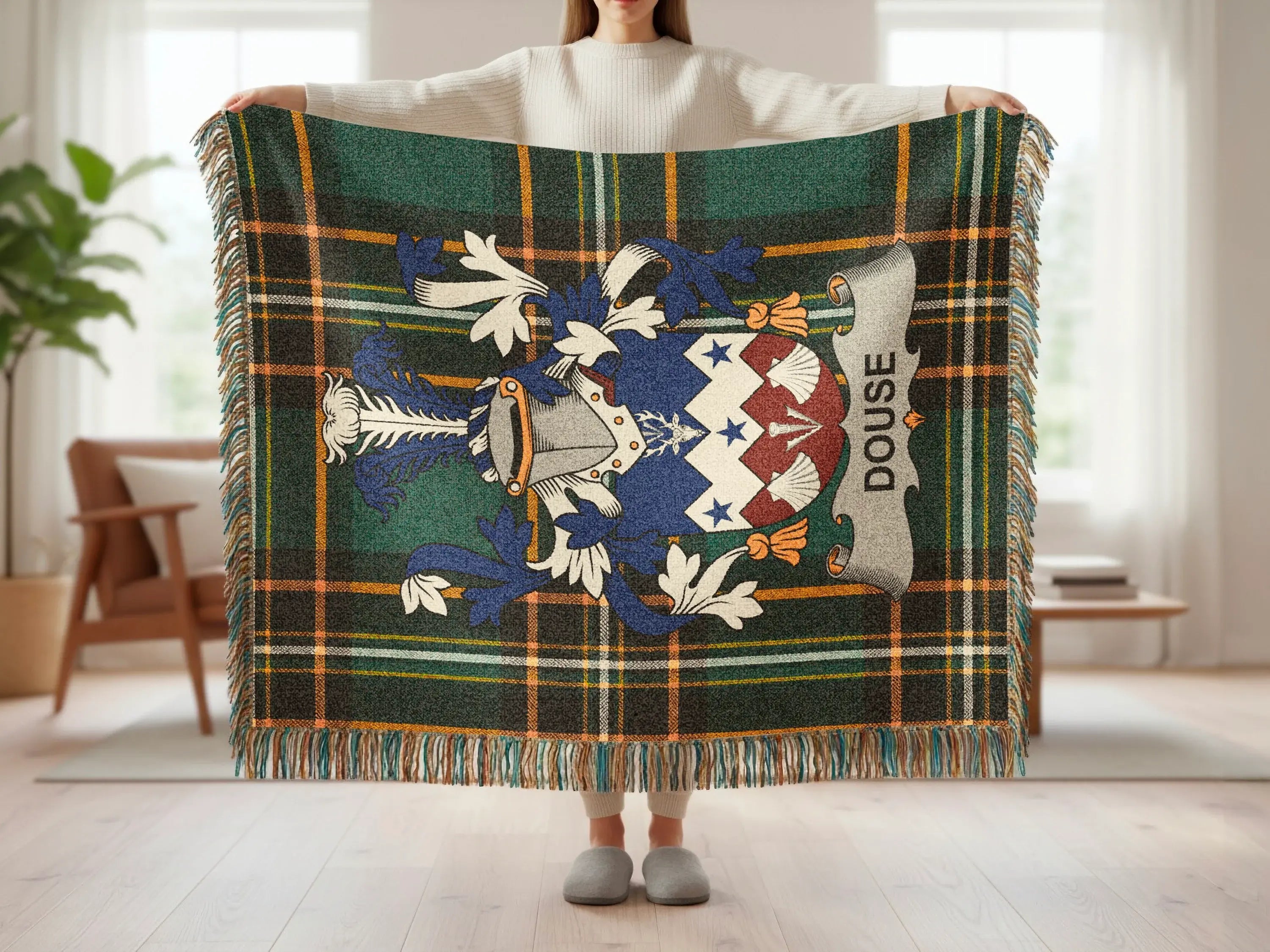 Douse Family Clan Plaid Tartan Heraldry Blanket product type