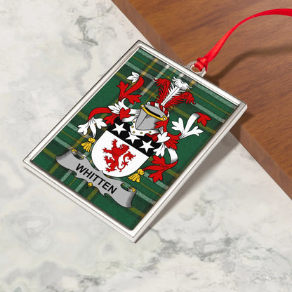 Personalized Whitten Family Crest Hanging Ornament product