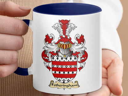 Clan Fotheringham Scottish coat of arms accent coffee Mug - Living Stone Gifts