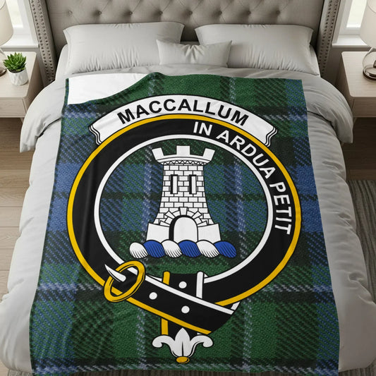 MacCallum Tartan Clan Crest Blanket product type