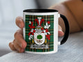 McCluskie Irish family crest black accent mug