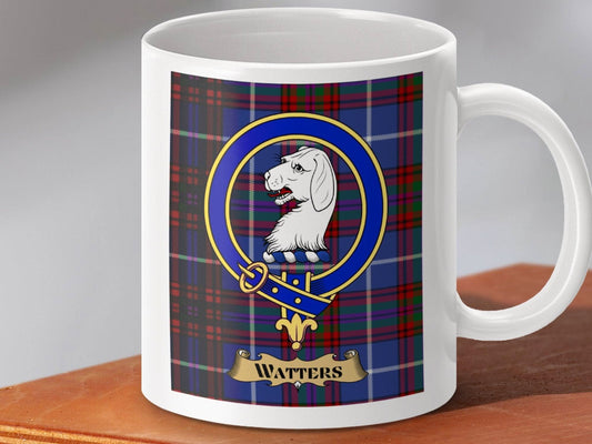 Custom Tartan Mug With Coat of Arms Design product