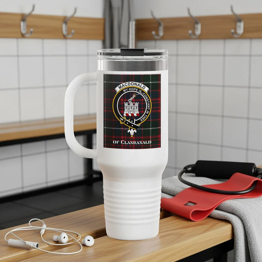 Clanranald MacDonald Crest Tartan Insulated Travel Mug product