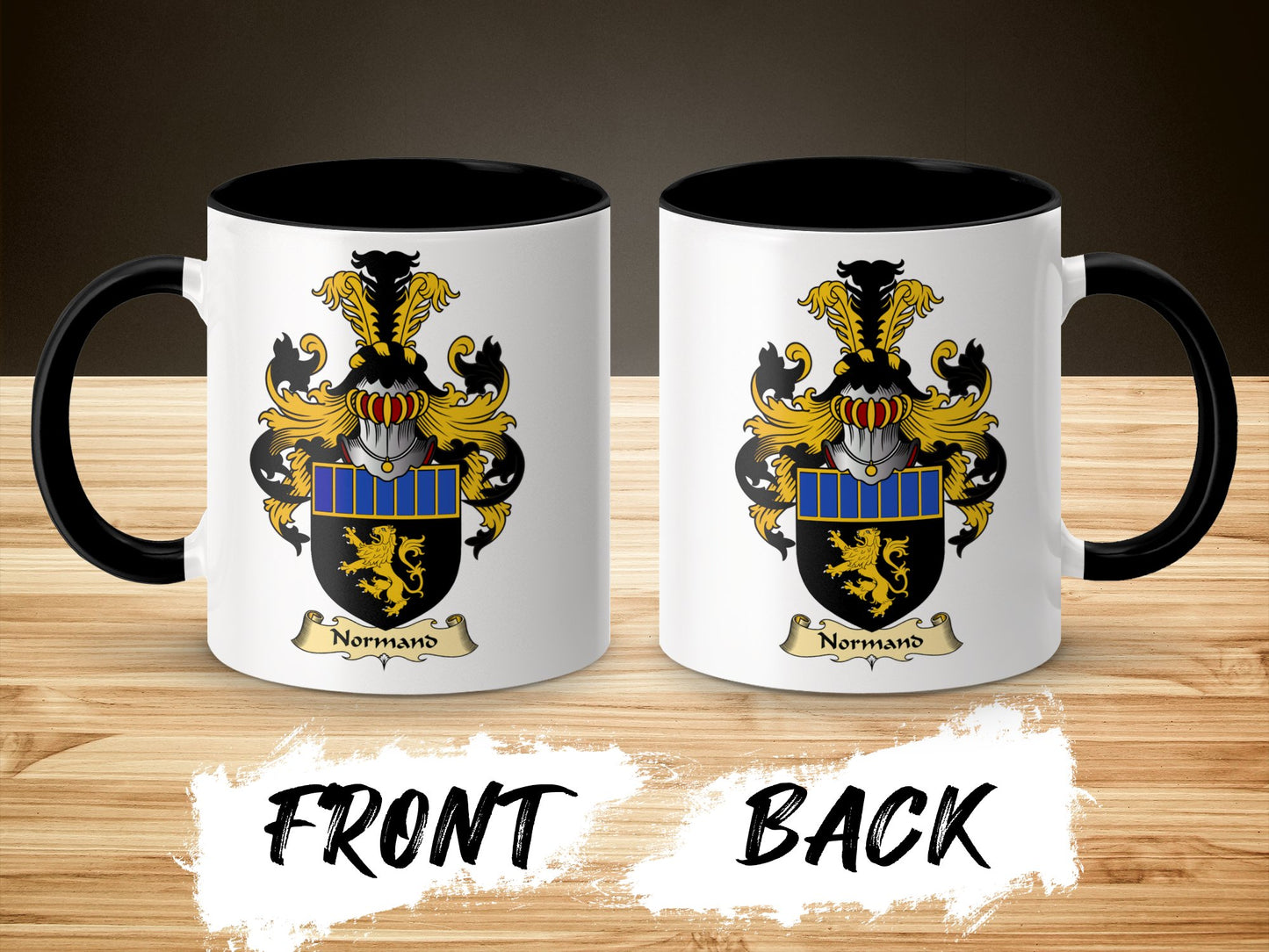 Proud Normand Scottish Clan Coat of Arms Mug - Living Stone Gifts