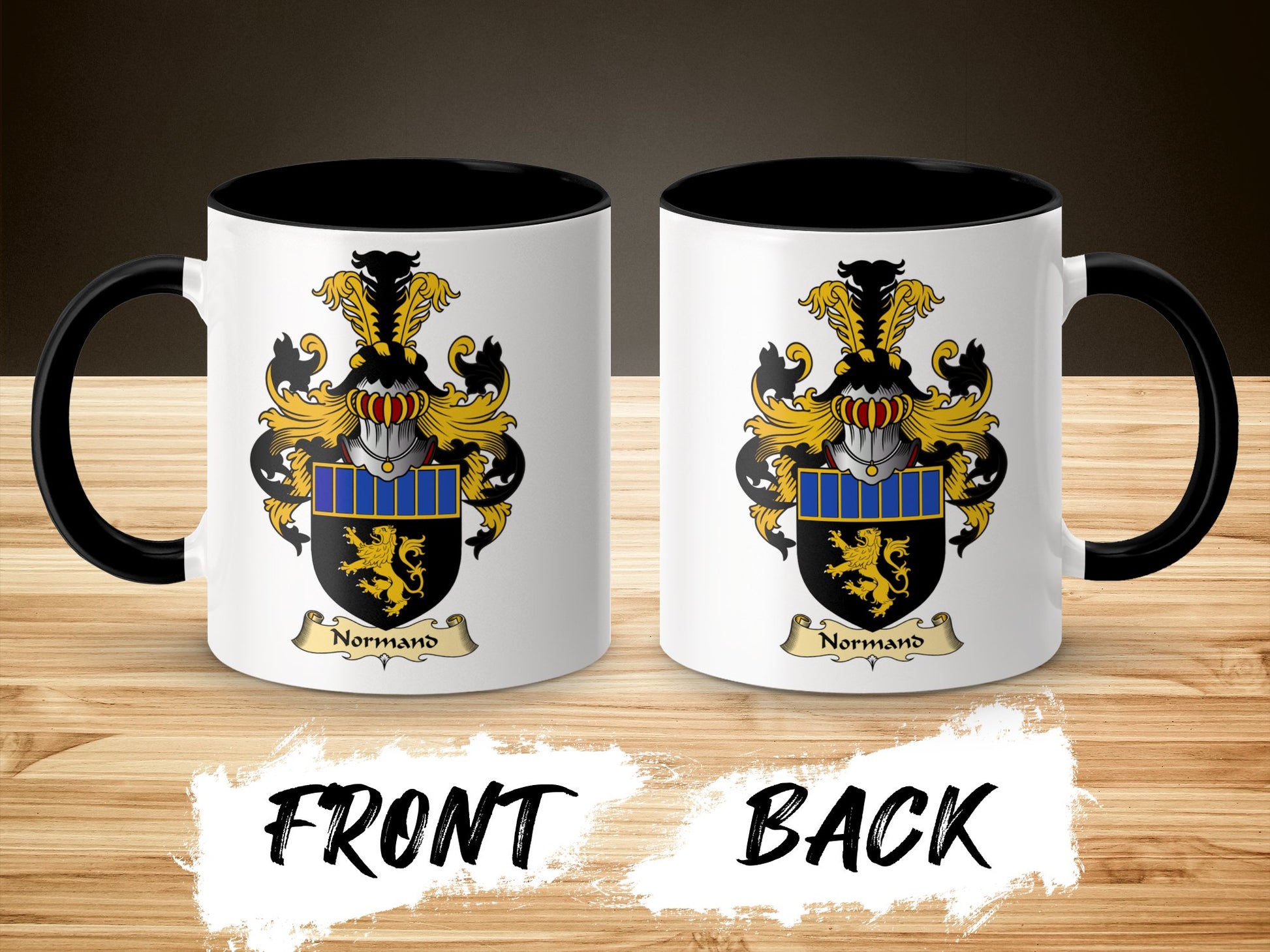 Proud Normand Scottish Clan Coat of Arms Mug - Living Stone Gifts