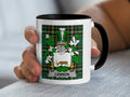 Lennon Irish family crest black accent mug