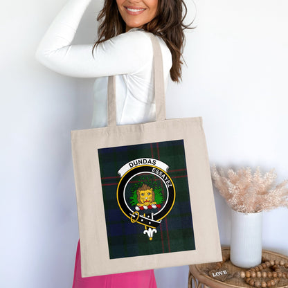 Dundas clan scottish tartan background Tote Bag - Living Stone Gifts