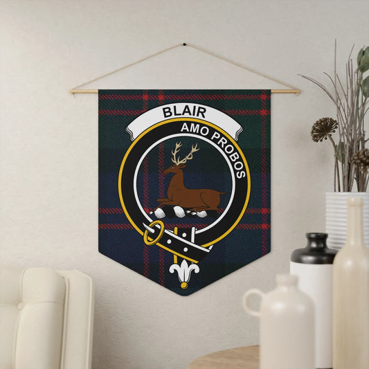 Blair Amo Probos Deer Plaid Shield Shaped Wall Banner product