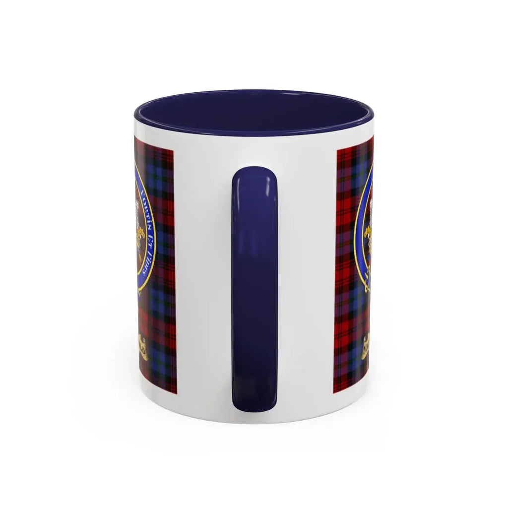 MacLaughlan clan crest mug shown in 11 oz and 15 oz sizes