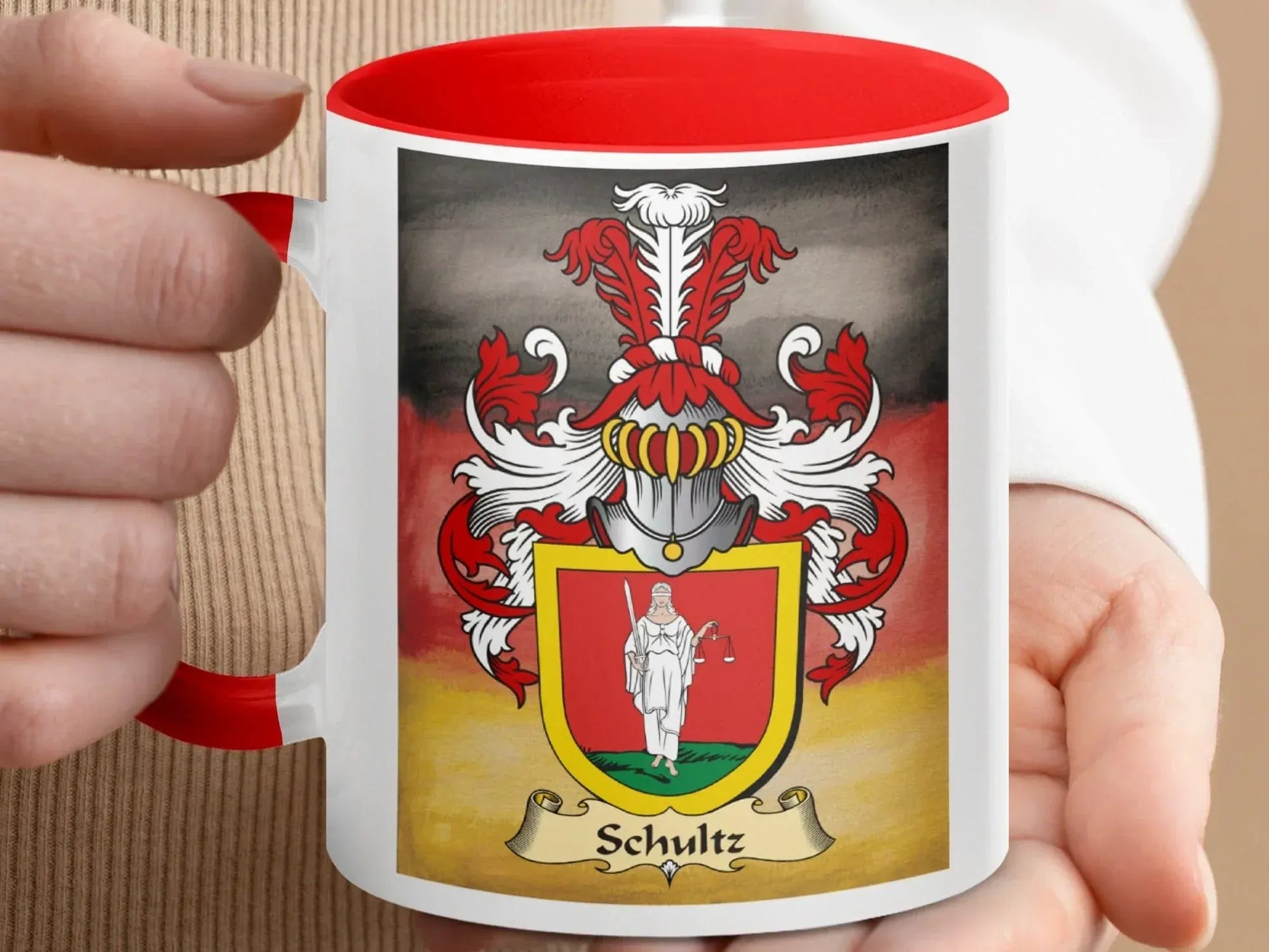 German Heraldic Crest Schultz Family Mug product