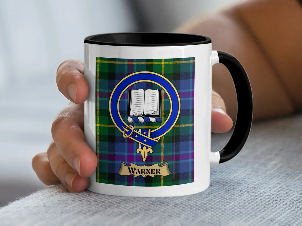 Custom Warner Tartan Pattern Printed Coffee Mug