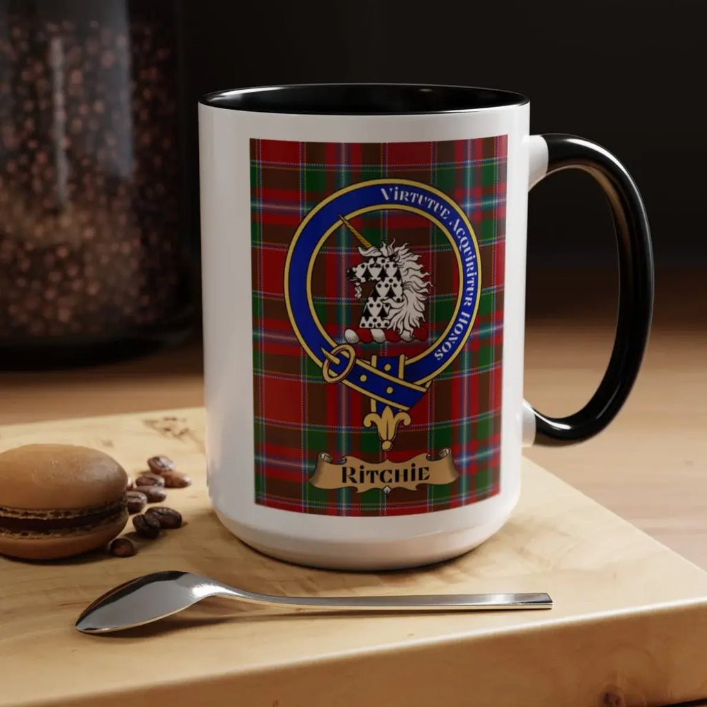 Virtute Acquiritur Honos Ritchie Clan Crest Mug