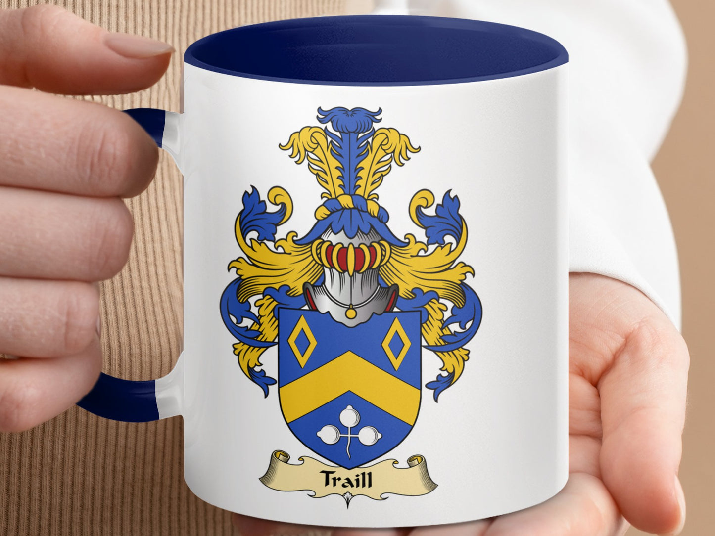 Clan Traill Scottish Coat of Arms Mug - Living Stone Gifts