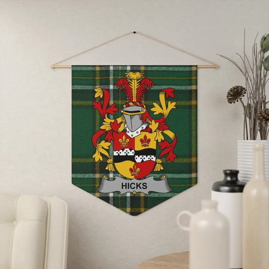 Hicks Family Crest Wall Banner product