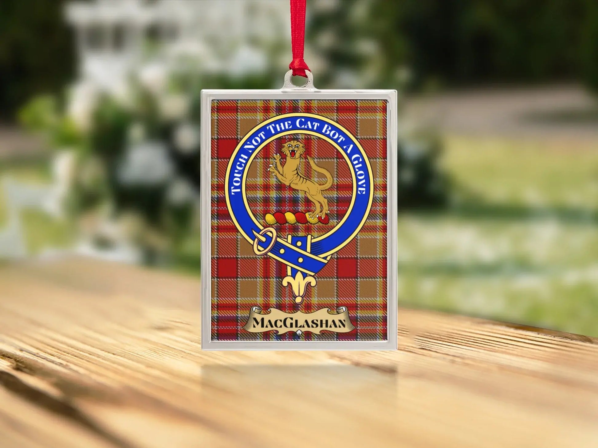Clan MacGlashan Scottish Crest Tartan Ornament product