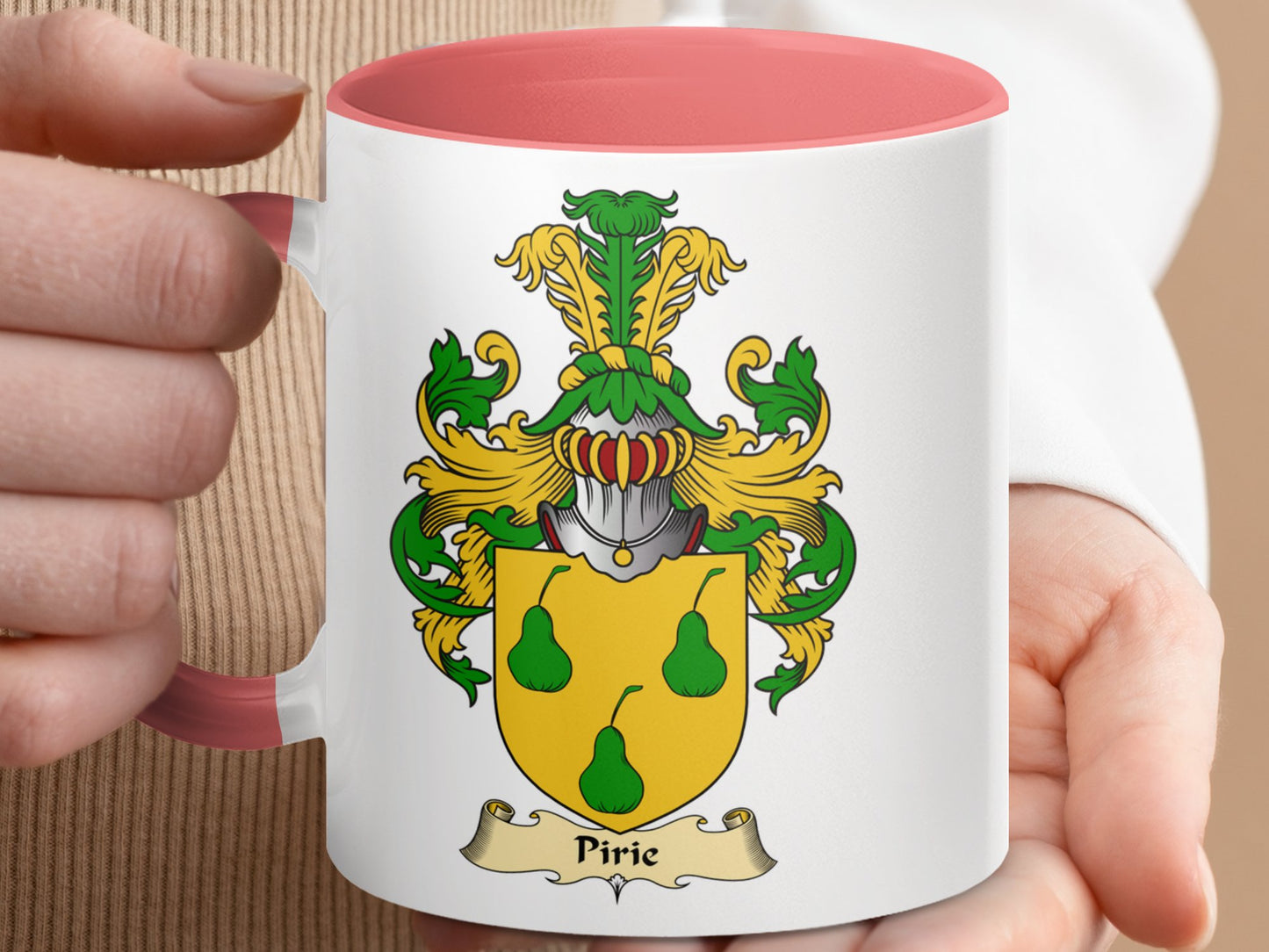 Clan Pirie Scottish Coat of Arms Mug - Living Stone Gifts