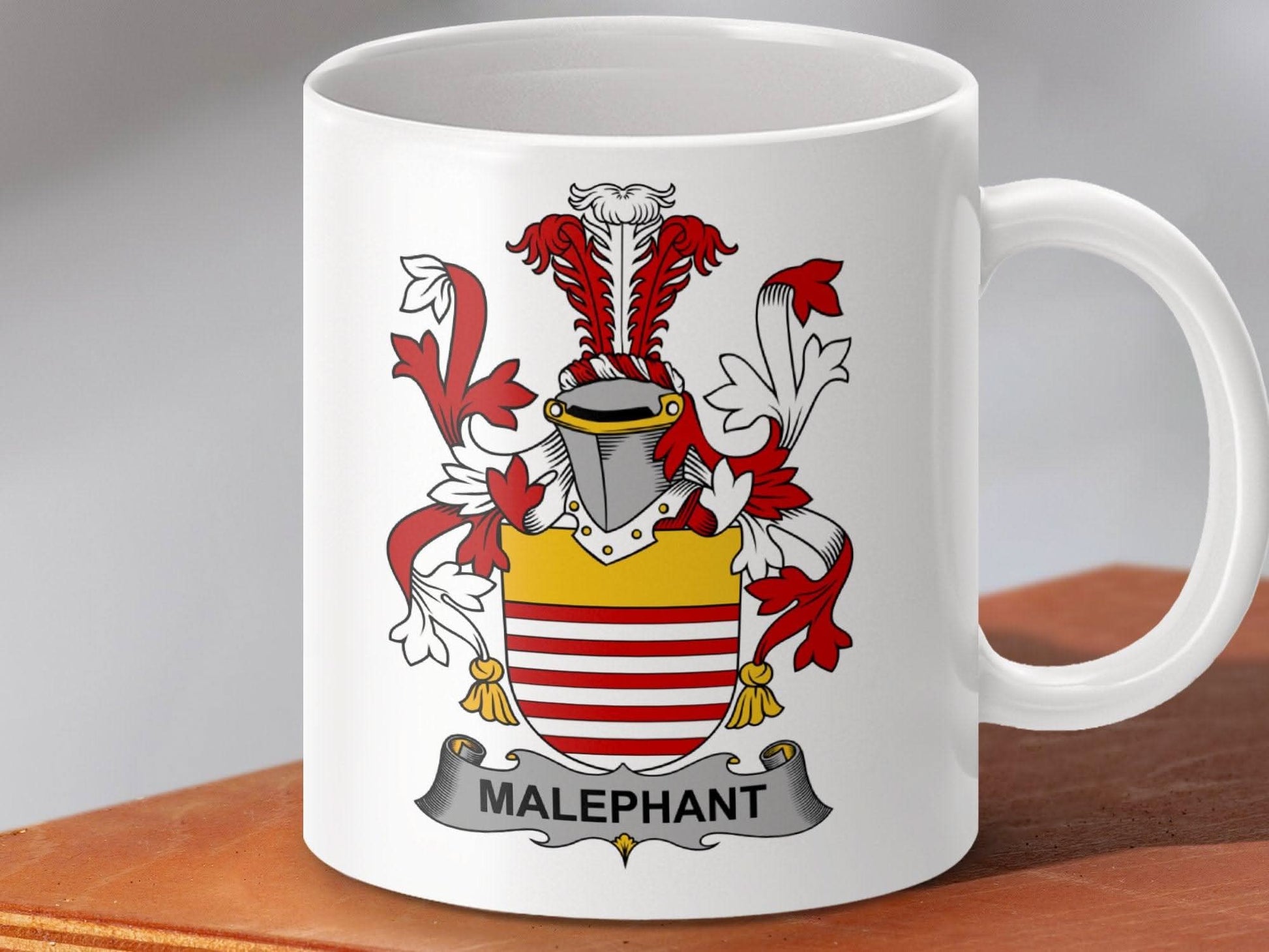 Malephant Surname Irish Family Crest Mug - Celtic Ancestry Gifts
